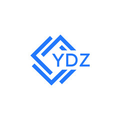 YDZ technology letter logo design on white  background. YDZ creative initials technology letter logo concept. YDZ technology letter design.