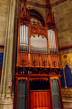 Organ in St. Peter's Cathedral, Geneva, Switzerland