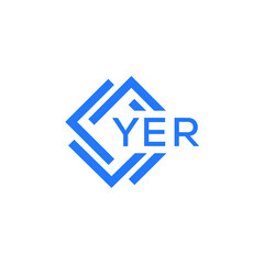 YER technology letter logo design on white  background. YER creative initials technology letter logo concept. YER technology letter design.