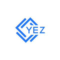 YEZ technology letter logo design on white  background. YEZ creative initials technology letter logo concept. YEZ technology letter design.