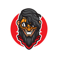 BIRD OLD MAN MASK SPORT LOGO