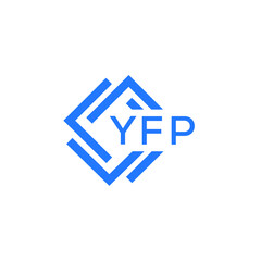 YFP technology letter logo design on white  background. YFP creative initials technology letter logo concept. YFP technology letter design.