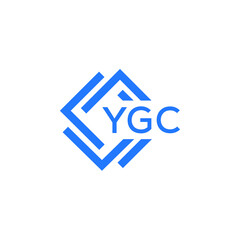 YGC technology letter logo design on white  background. YGC creative initials technology letter logo concept. YGC technology letter design.