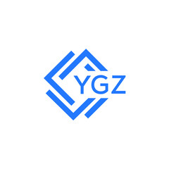 YGZ technology letter logo design on white  background. YGZ creative initials technology letter logo concept. YGZ technology letter design.