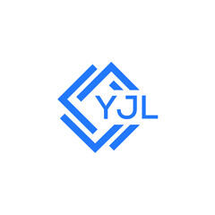 YJL technology letter logo design on white  background. YJL creative initials technology letter logo concept. YJL technology letter design.
