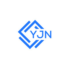 YJN technology letter logo design on white  background. YJN creative initials technology letter logo concept. YJN technology letter design.