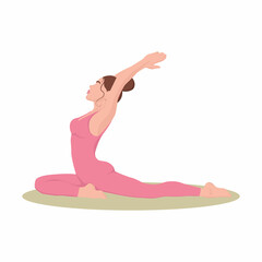 girl doing yoga