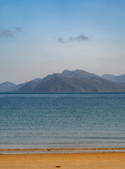 Beach and Mountain view from Langkawi, Malaysia