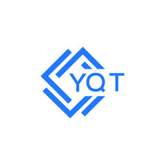 Fototapeta premium YQT technology letter logo design on white background. YQT creative initials technology letter logo concept. YQT technology letter design. 
