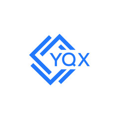 YQX technology letter logo design on white  background. YQX creative initials technology letter logo concept. YQX technology letter design.
