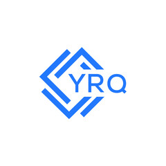 YRQ technology letter logo design on white  background. YRQ creative initials technology letter logo concept. YRQ technology letter design.

