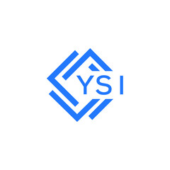 YSI technology letter logo design on white  background. YSI creative initials technology letter logo concept. YSI technology letter design.
