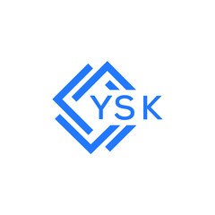 YSK technology letter logo design on white  background. YSK creative initials technology letter logo concept. YSK technology letter design.
