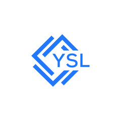 YSL technology letter logo design on white   background. YSL creative initials technology letter logo concept. YSL technology letter design.
