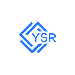 YSR technology letter logo design on white  background. YSR creative initials technology letter logo concept. YSR technology letter design.
