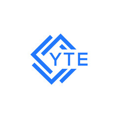 YTE technology letter logo design on white  background. YTE creative initials technology letter logo concept. YTE technology letter design.
