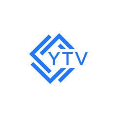 YTV technology letter logo design on white  background. YTV creative initials technology letter logo concept. YTV technology letter design.
