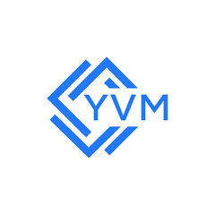YVM technology letter logo design on white  background. YVM creative initials technology letter logo concept. YVM technology letter design.
