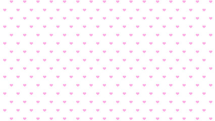 パステルピンクのハートの水玉模様　Heart dot pattern