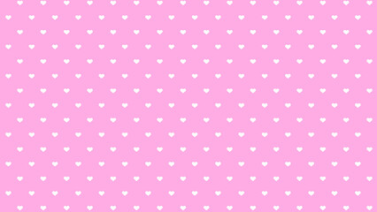 ピンクのハートの水玉模様　Heart dot pattern