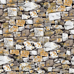 Seamless stony wall texture background.