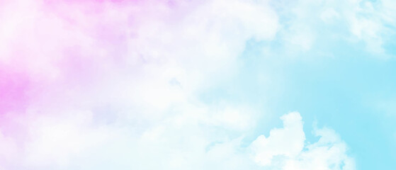sun and cloud background with a pastel colored - obrazy, fototapety, plakaty