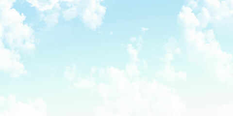 Cloudy blue sky abstract background, blue sky background with tiny clouds, 3d rendering