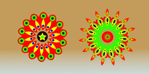 Mandala-abstract flower design