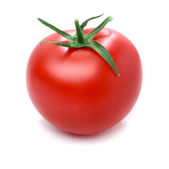Tomato isolated on white background.