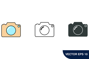 camera icons  symbol vector elements for infographic web