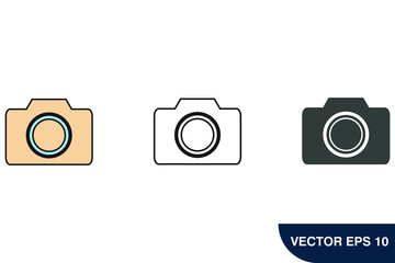 camera icons  symbol vector elements for infographic web