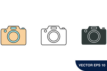 camera icons  symbol vector elements for infographic web