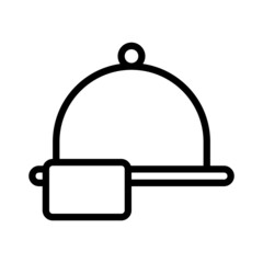 Fototapeta premium food tray icon with outline style. Suitable for website design, logo, app and UI. Based on the size of the icon in general, so it can be reduced.