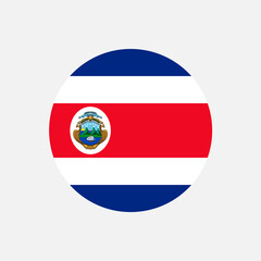 Country Costa Rica. Costa Rica flag. Vector illustration.