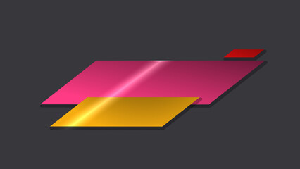 Colorful trendy minimalistic lower third. Simple l3rd in high resolution.