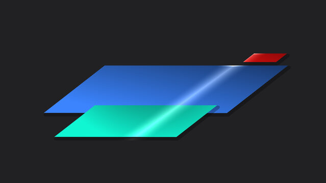 Colorful trendy minimalistic lower third. Simple l3rd in high resolution.