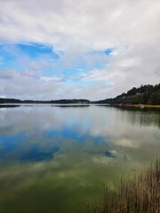 clouds over the river