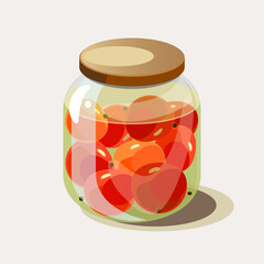 Jar of tomatoes
