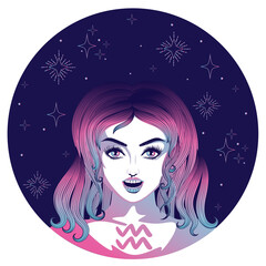 Aquarius girl avatar
