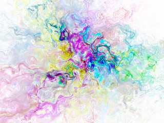 Abstract background illustration, modern hipster futuristic fractal flame graphic. colorful surreal poster, banner