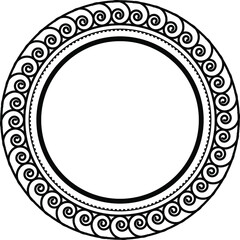 round frame with ornament