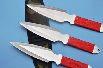 Throwing combat knife for sport and leisure