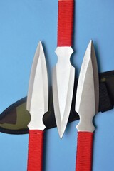 Throwing combat knife for sport and leisure