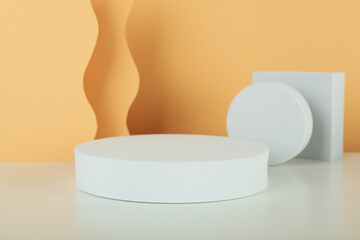 Composition with podium for your design and advertising