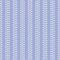 Dots background pattern. Abstract blue and white seamless vector of hand drawn dots in a stripe design. 