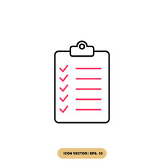checklist icons  symbol vector elements for infographic web