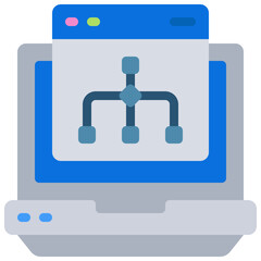 Laptop Algorithm Icon