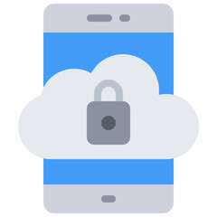 Secure Cloud Icon