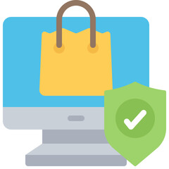 Secure Online Shopping Icon