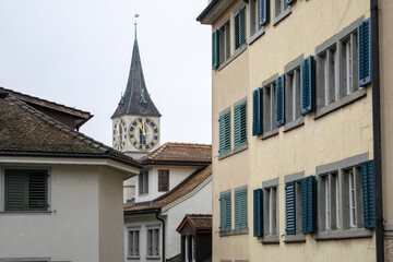 Fototapeta na wymiar Old City of Zurich, Switzerland